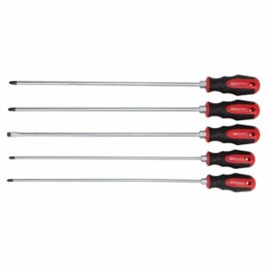CONJUNTO DE CHAVES DE FENDA EXTRA LONGO, 5 PEÇAS