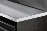 Mobiliário de 4 Elementos C/ Tampo de Inox - Versão Preta