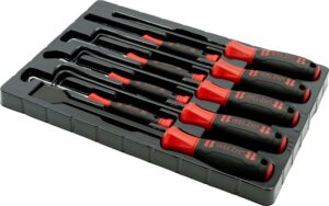 Conjunto de Extratores e Ganchos c/ Raspador - 9 pcs