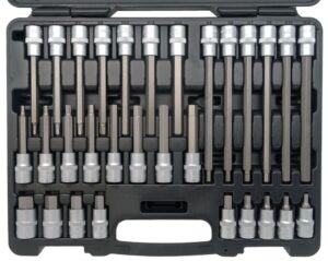 JOGO DE BITS HEX; 1/2”DR - 30 PEÇAS