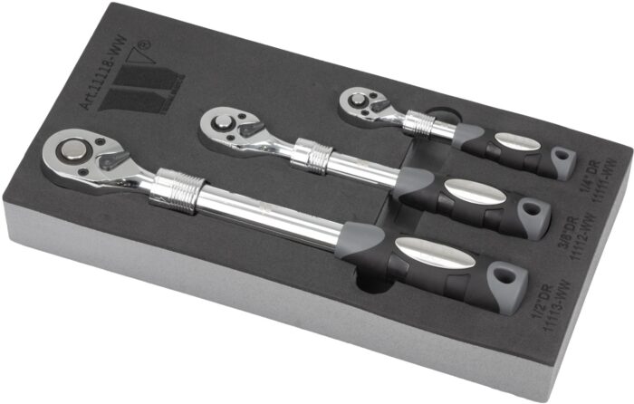 MÓDULO 3 ROQUETES 1/4”, 3/8” E 1/2” TELESCÓPICO
