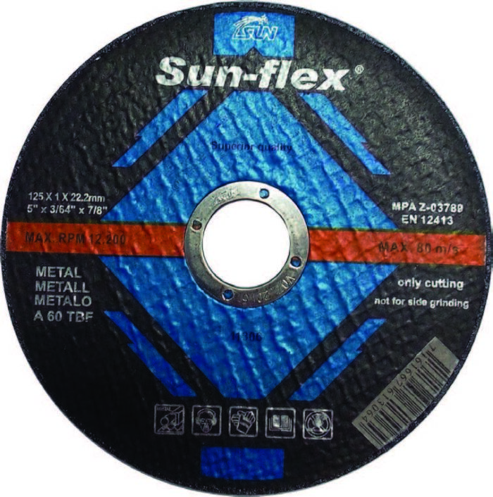 DISCO CORTE (125X1MM) SUN-FLEX