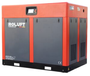 COMPRESSOR PARAFUSO TRANS. DIRETA C/ VARIADOR RSD 100HP (400V) ROLUFT