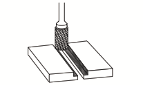 FRESE ROTATIVA CILINDRICA C/ CORTE FRONTAL