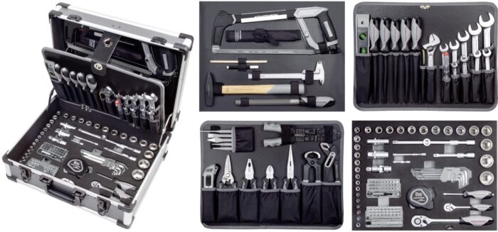 MALA FERRAMENTAS B147, 1/4 + 1/2, 158 PCS