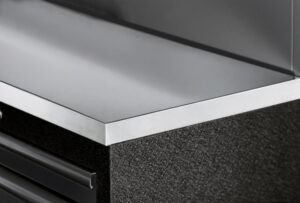 Mobiliário de 6 Elementos 3964K C/ Tampo de Inox – Preto (3920MM)
