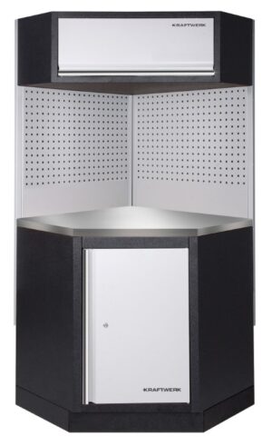 Mobiliário de Canto 1 Elementos 3964K C/ Tampo de Inox – Cinza (2x 894MM)