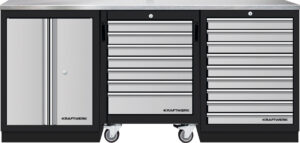 Bancada de 3 Elementos 3964K C/ Tampo de Inox – Cinza (2040MM)