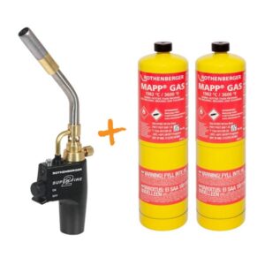 PACK MAÇARICO + 2 RECARGAS GÁS MAPP