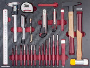 MÓDULO FERRAMENTAS PERCUSSÃO/MEDIÇÃO/CORTE EVA-PP - 40 PCS.