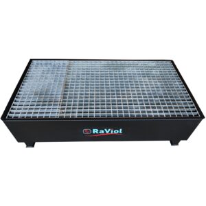 BACIA RETENÇÃO EM AÇO P/ 4 BIDÕES (250L) - RAVIOL
