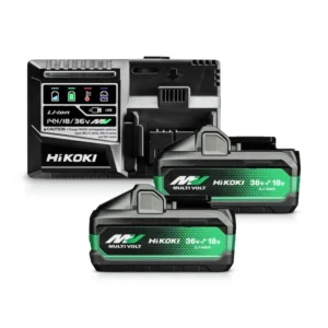 KIT 2 BATERIAS MULTI VOLT 5Ah E CARREGADOR RÁPIDO HIKOKI